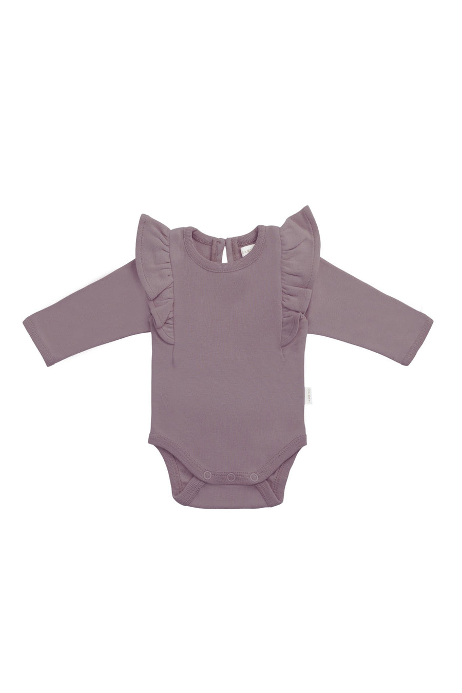 Organic Cotton Fleur Long Sleeve Bodysuit - Twilight Childrens Bodysuit from Jamie Kay Australia