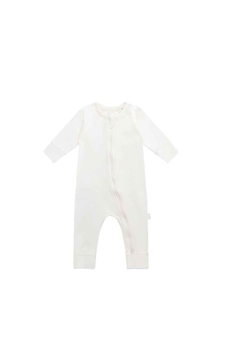 Organic Cotton Gracelyn Zip Onepiece - Milk Childrens Onepiece from Jamie Kay Australia