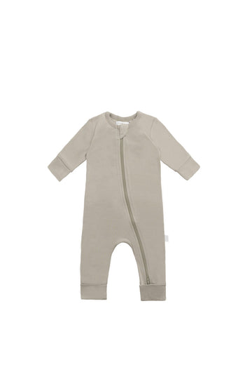 Organic Cotton Gracelyn Zip Onepiece - Sage Childrens Onepiece from Jamie Kay Australia
