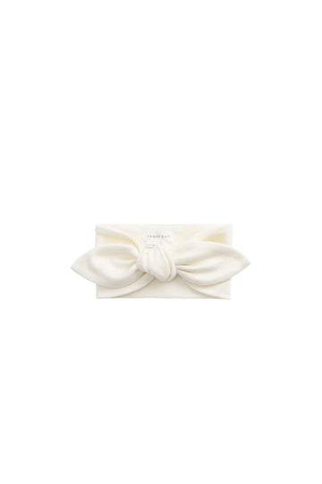 Organic Cotton Headband - Buttermilk Childrens Headband from Jamie Kay Australia