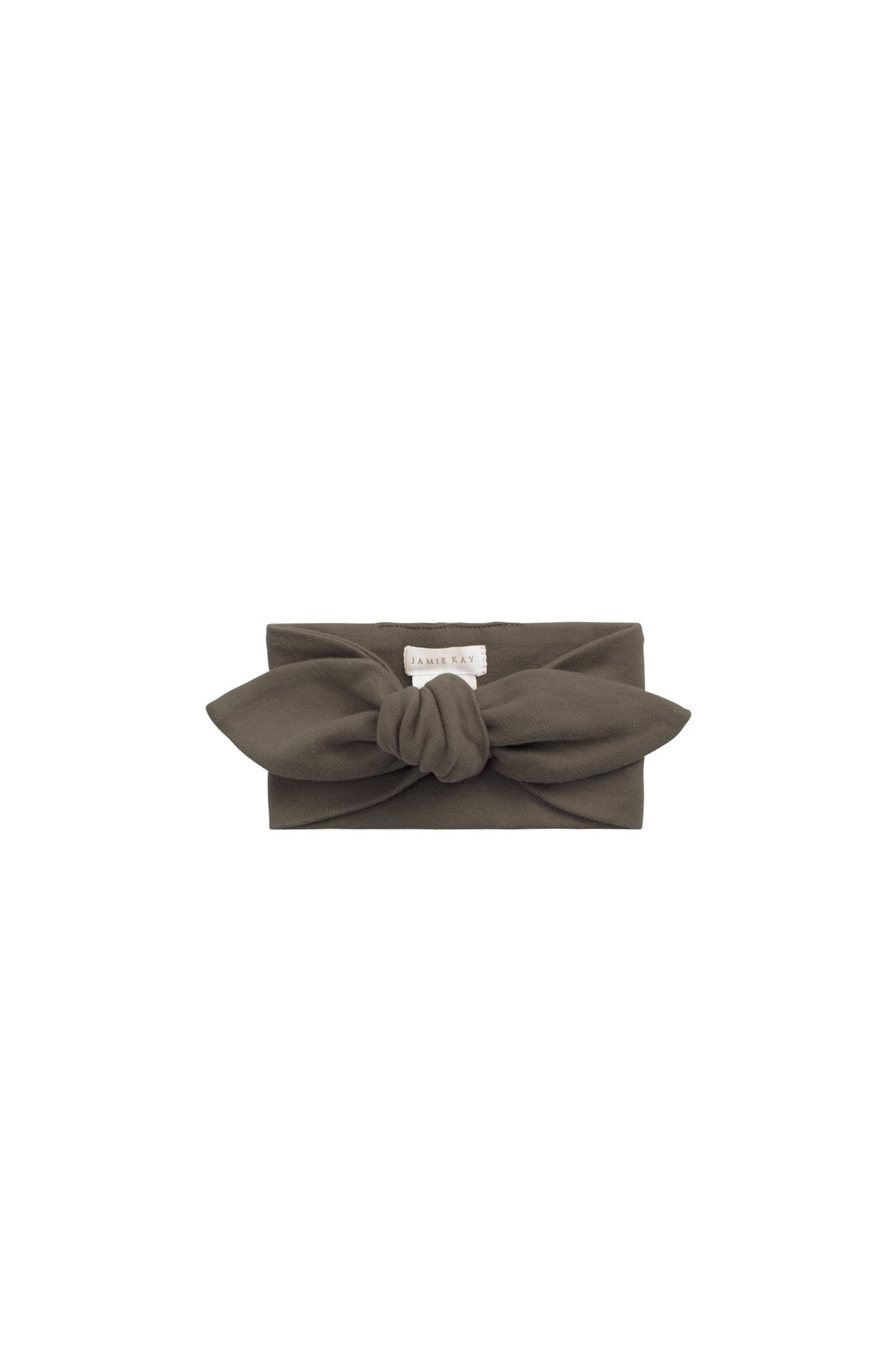 Organic Cotton Headband - Deep Olive Childrens Headband from Jamie Kay Australia
