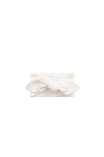 Organic Cotton Headband - Milk Childrens Headband from Jamie Kay Australia