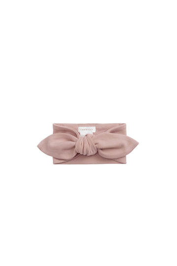 Organic Cotton Headband - Powder Pink Childrens Headband from Jamie Kay Australia