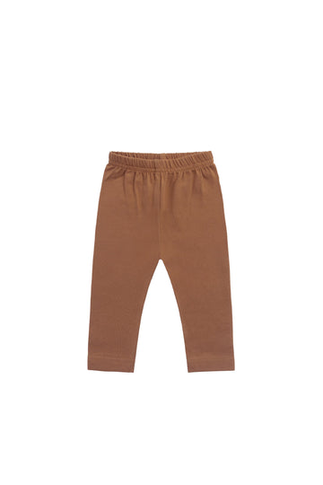 Organic Cotton Legging - Cinnamon Childrens Legging from Jamie Kay Australia