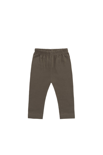 Organic Cotton Legging - Deep Olive Childrens Legging from Jamie Kay Australia