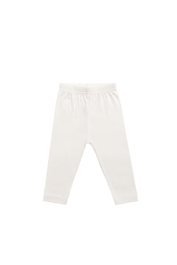 Organic Cotton Legging - Milk Childrens Legging from Jamie Kay Australia