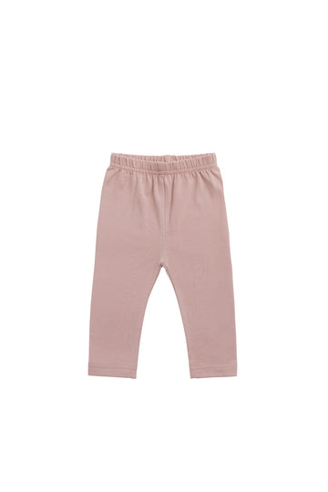 Organic Cotton Legging - Powder Pink Childrens Pant from Jamie Kay Australia