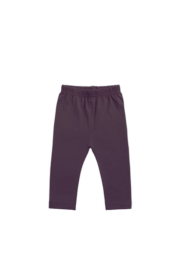 Organic Cotton Legging - Sugar Plum Childrens Legging from Jamie Kay Australia