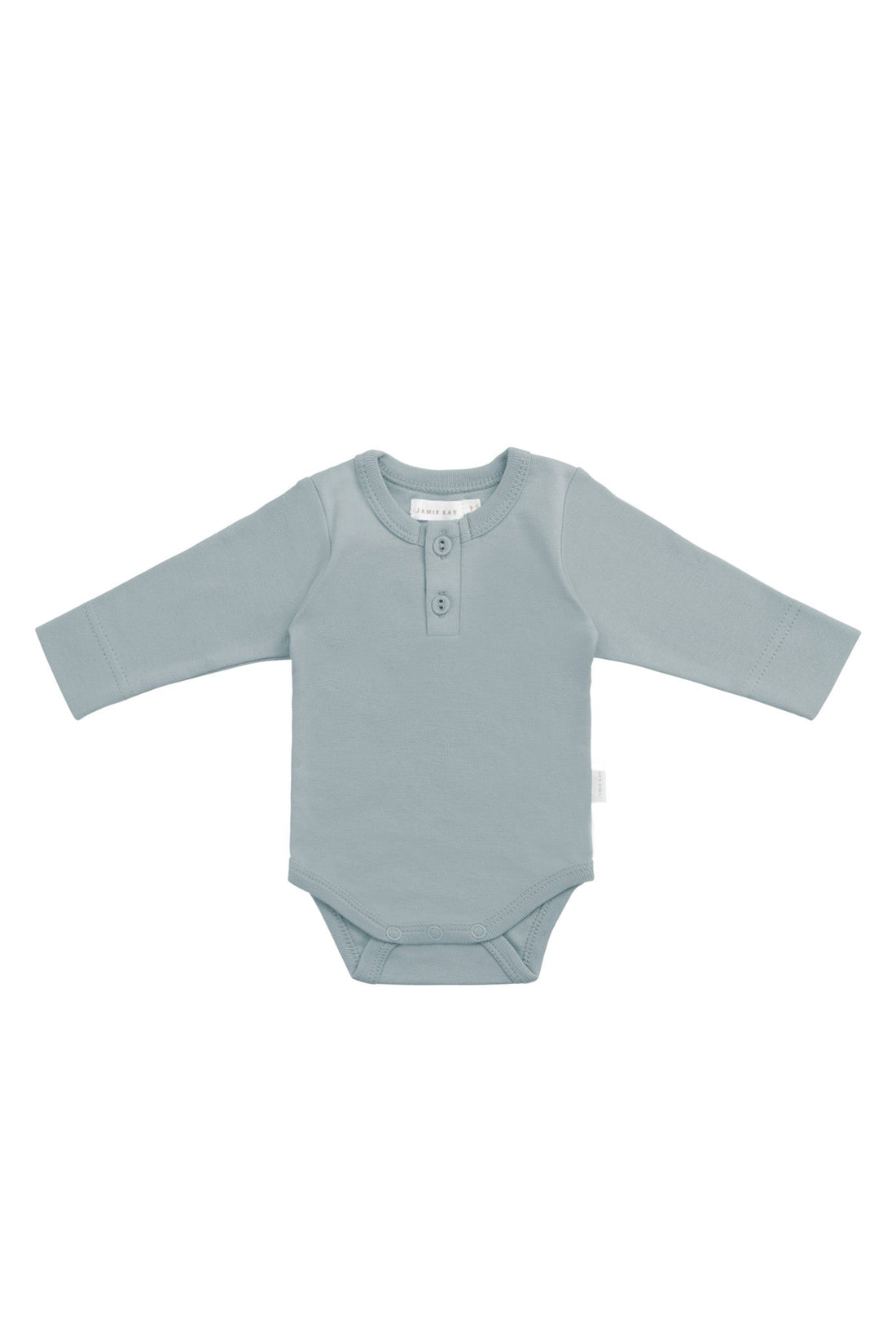 Organic Cotton Long Sleeve Bodysuit - Pond Childrens Bodysuit from Jamie Kay Australia