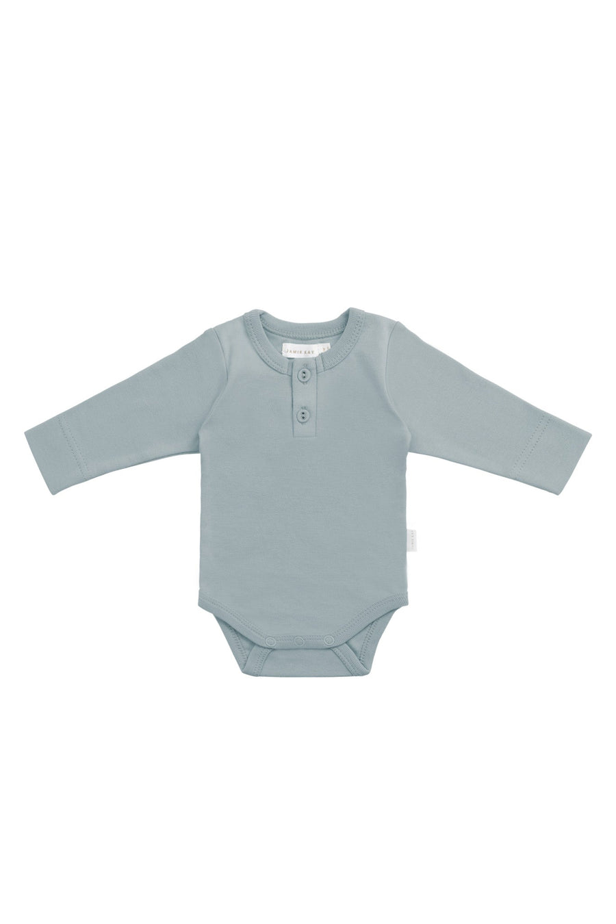 Organic Cotton Long Sleeve Bodysuit - Pond Childrens Bodysuit from Jamie Kay Australia