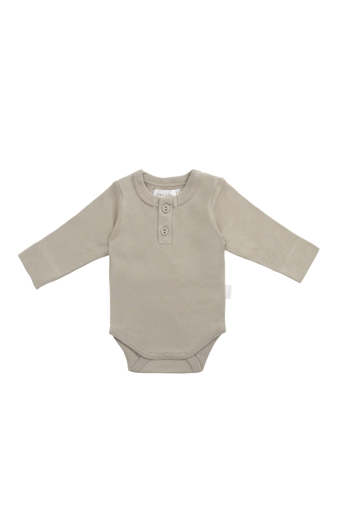Organic Cotton Long Sleeve Bodysuit - Sage Childrens Bodysuit from Jamie Kay Australia