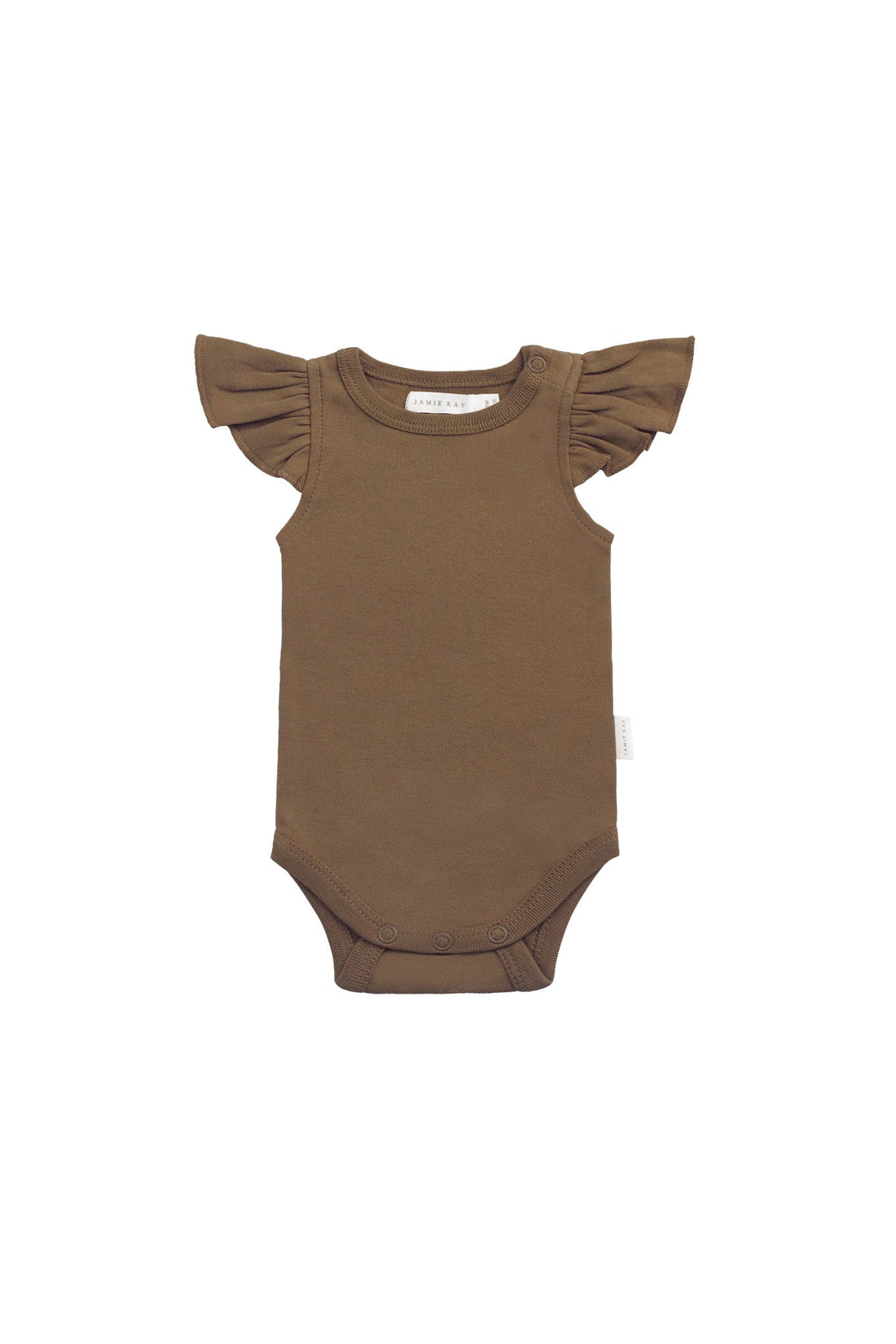 Organic Cotton Fleur Bodysuit - Autumn Bronze Childrens Bodysuit from Jamie Kay Australia