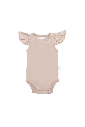 Organic Cotton Maddie Bodysuit - Blushing Berry Childrens Bodysuit from Jamie Kay Australia