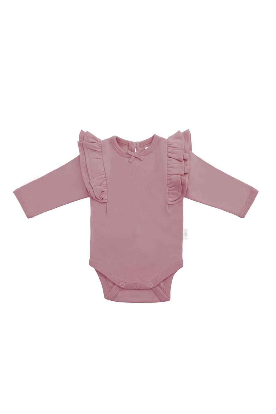 Organic Cotton Maddie Long Sleeve Bodysuit - Lillium Childrens Bodysuit from Jamie Kay Australia