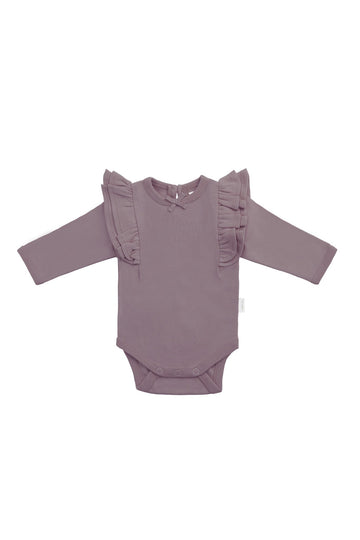 Organic Cotton Maddie Long Sleeve Bodysuit - Twilight Childrens Bodysuit from Jamie Kay Australia
