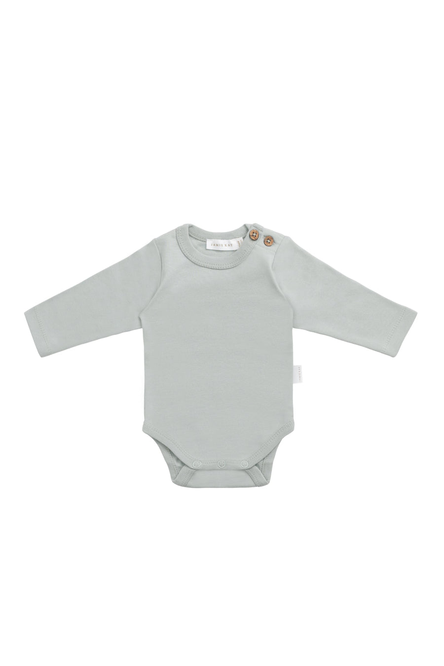 Organic Cotton Marlo Long Sleeve Bodysuit - Lake Childrens Bodysuit from Jamie Kay Australia