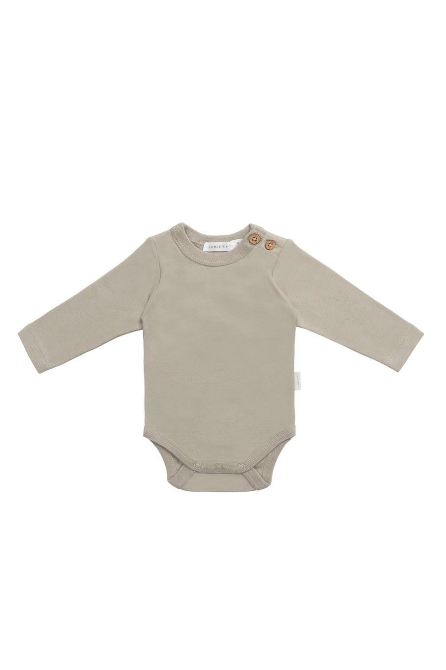 Organic Cotton Marlo Long Sleeve Bodysuit - Sage Childrens Bodysuit from Jamie Kay Australia
