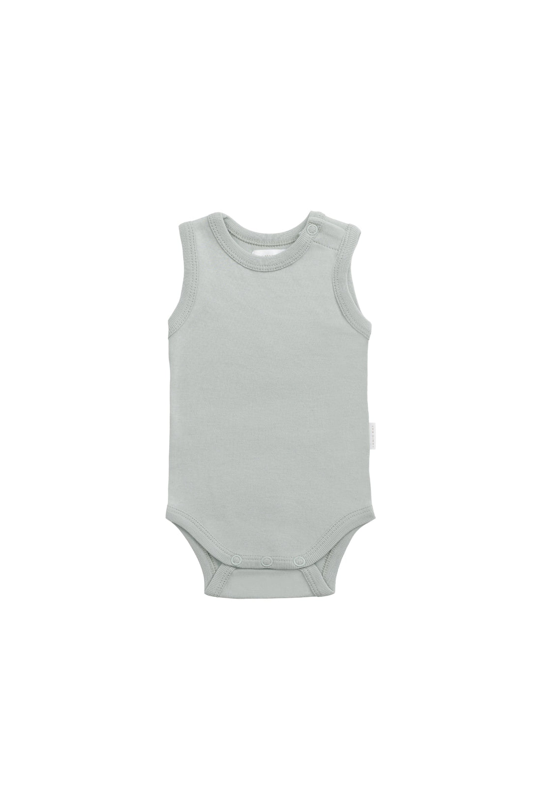 Organic Cotton Marlo Sleeveless Bodysuit - Lake Childrens Bodysuit from Jamie Kay Australia