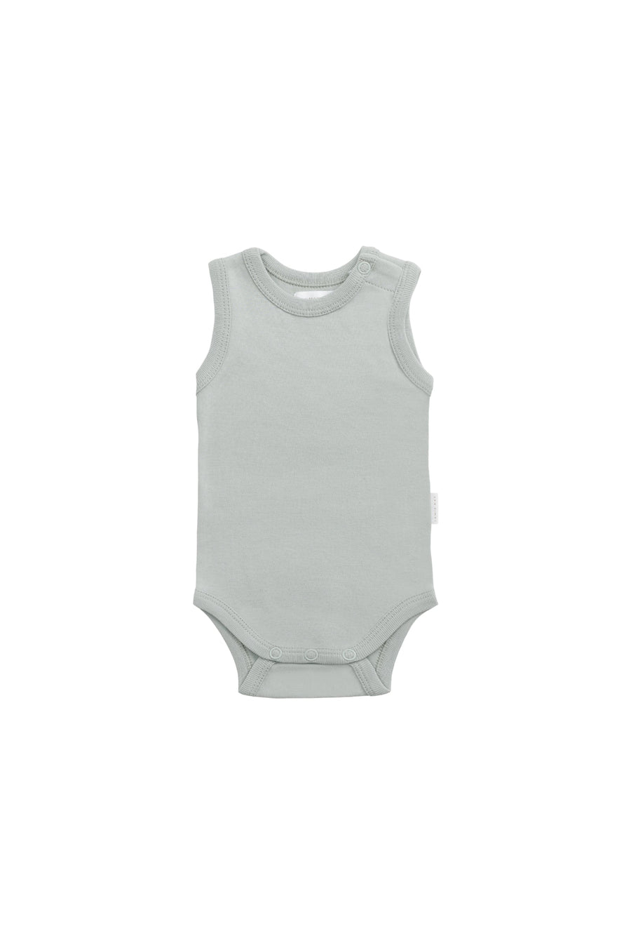 Organic Cotton Marlo Sleeveless Bodysuit - Lake Childrens Bodysuit from Jamie Kay Australia