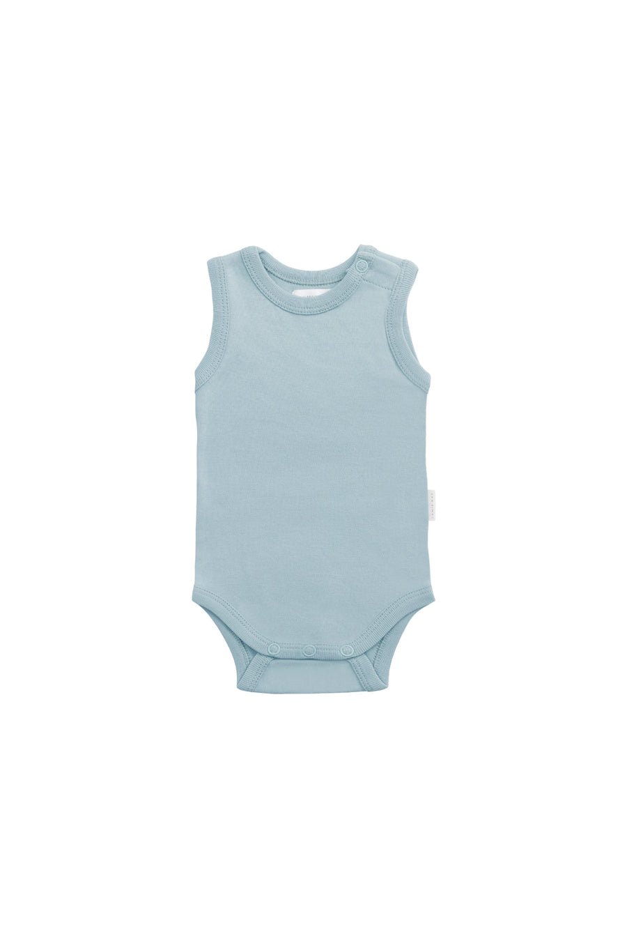 Organic Cotton Marlo Sleeveless Bodysuit - Mer Childrens Bodysuit from Jamie Kay Australia