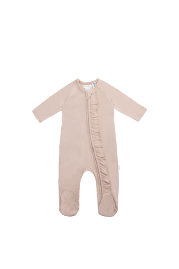 Organic Cotton Melanie Zip Onepiece - Blushing Berry Childrens Onepiece from Jamie Kay Australia