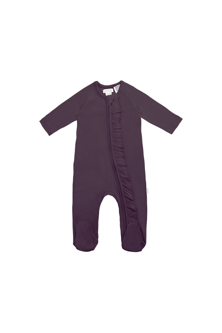 Organic Cotton Melanie Zip Onepiece - Sugar Plum Childrens Onepiece from Jamie Kay Australia