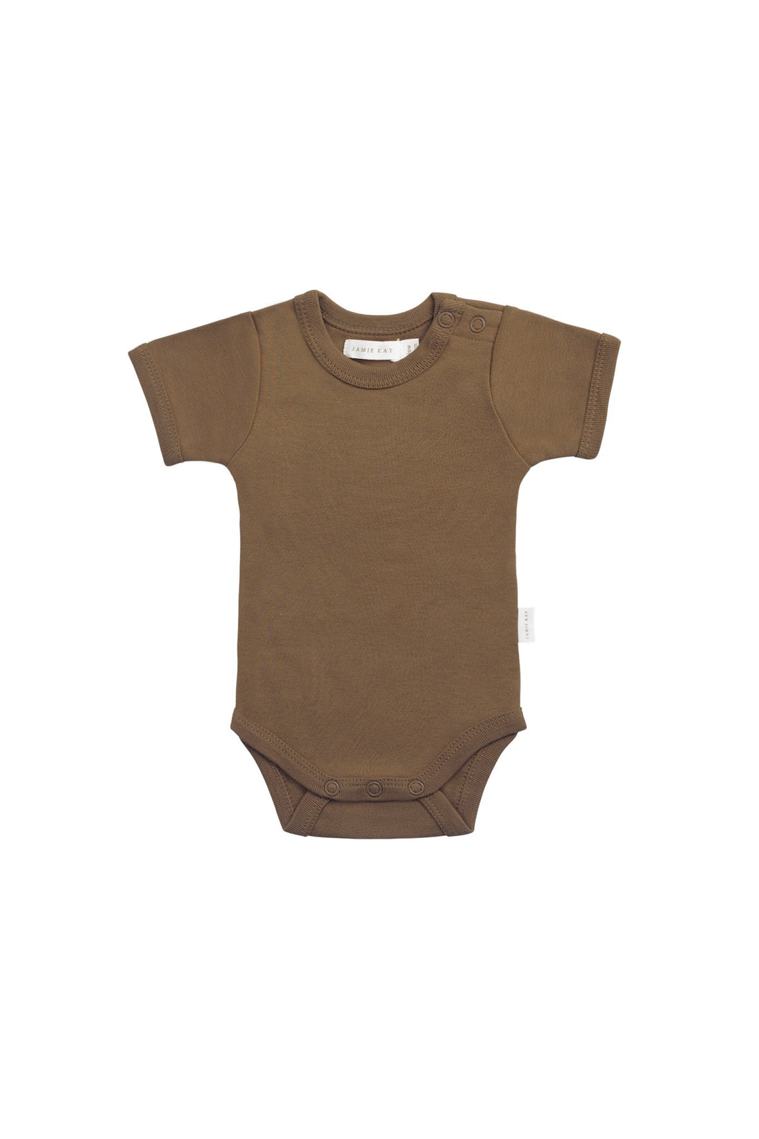 Organic Cotton Olsen Tee Bodysuit - Autumn Bronze Childrens Bodysuit from Jamie Kay Australia