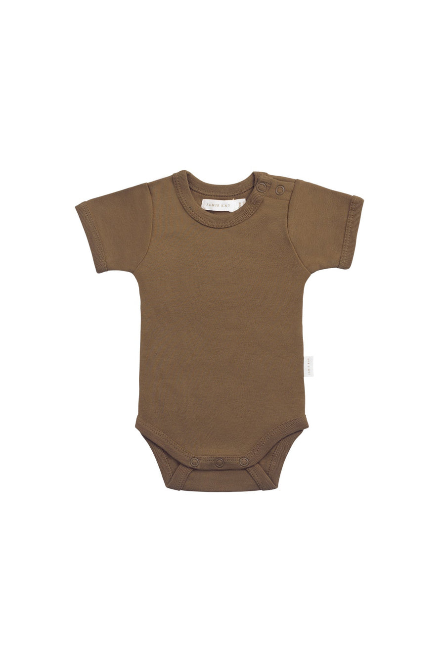 Organic Cotton Olsen Tee Bodysuit - Autumn Bronze Childrens Bodysuit from Jamie Kay Australia