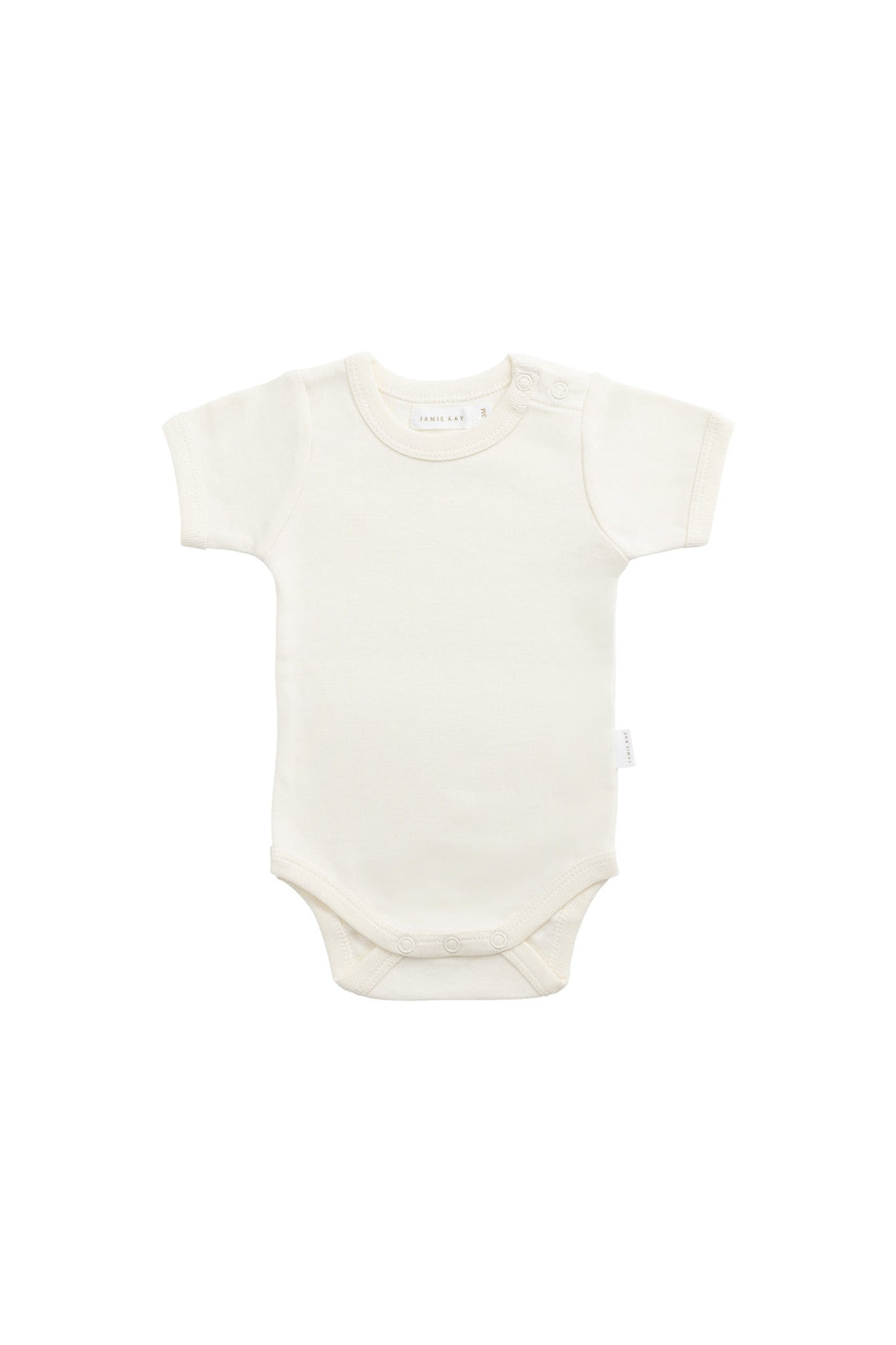 Organic Cotton Olsen Tee Bodysuit - Buttermilk Childrens Bodysuit from Jamie Kay Australia