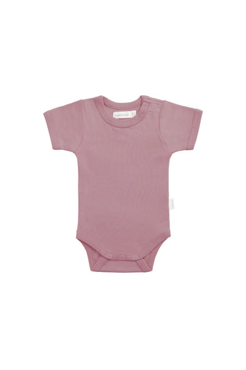 Organic Cotton Olsen Tee Bodysuit - Lillium Childrens Bodysuit from Jamie Kay Australia
