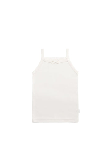 Organic Cotton Singlet - Milk Childrens Singlet from Jamie Kay Australia