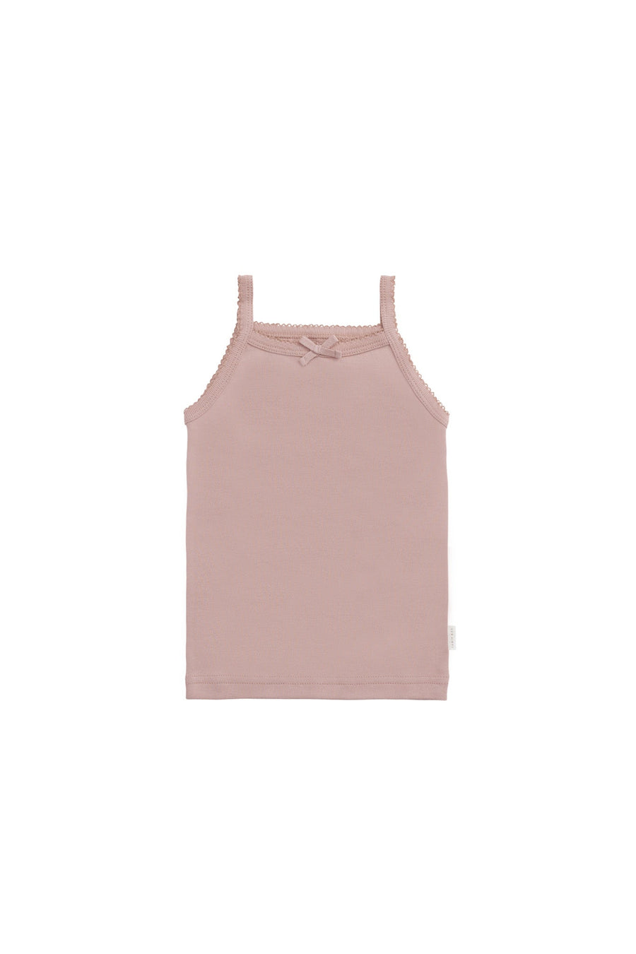 Organic Cotton Singlet - Powder Pink Childrens Singlet from Jamie Kay Australia