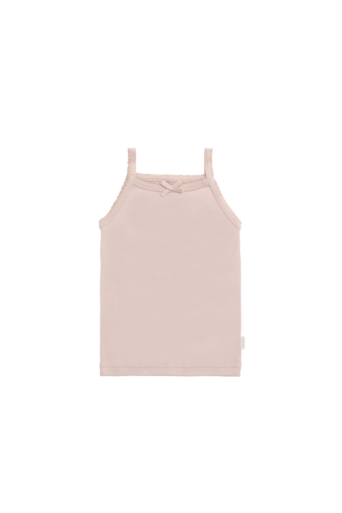 Organic Cotton Singlet - Shell Pink Childrens Singlet from Jamie Kay Australia