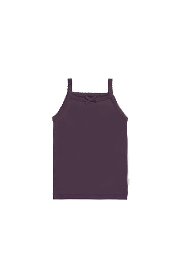Organic Cotton Singlet - Sugar Plum Childrens Singlet from Jamie Kay Australia