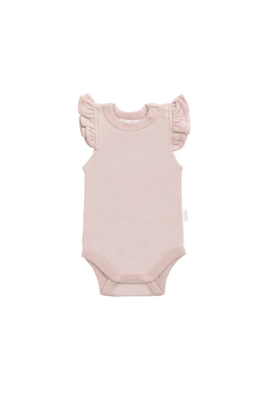 Organic Cotton Maddie Bodysuit - Shell Pink Childrens Bodysuit from Jamie Kay Australia