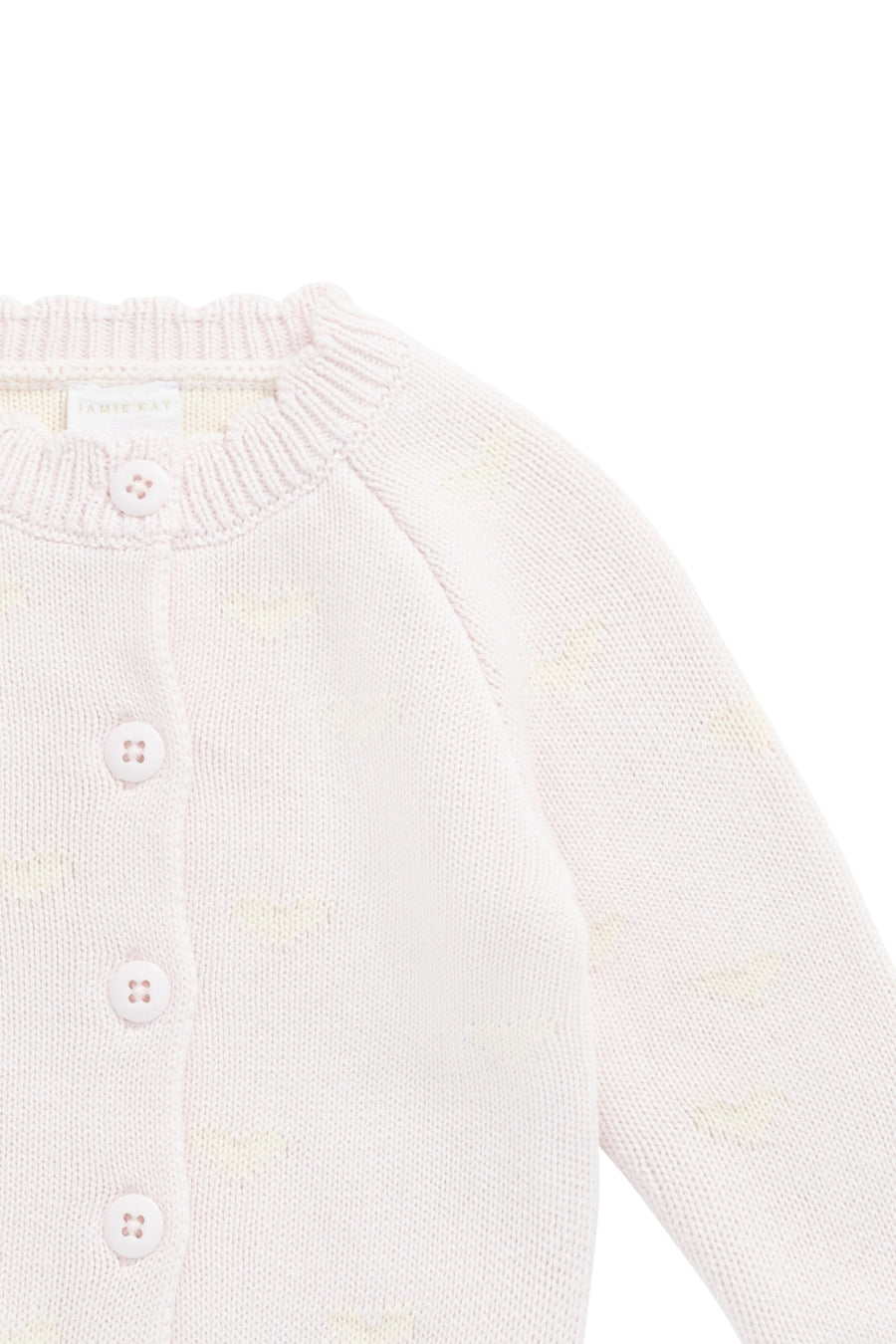 Anna Cardigan - Petite Heart Calcite Childrens Cardigan from Jamie Kay Australia