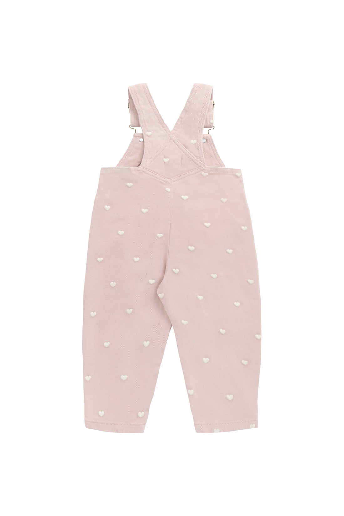 Blair Overall - Petite Heart Peach Childrens Overall from Jamie Kay Australia