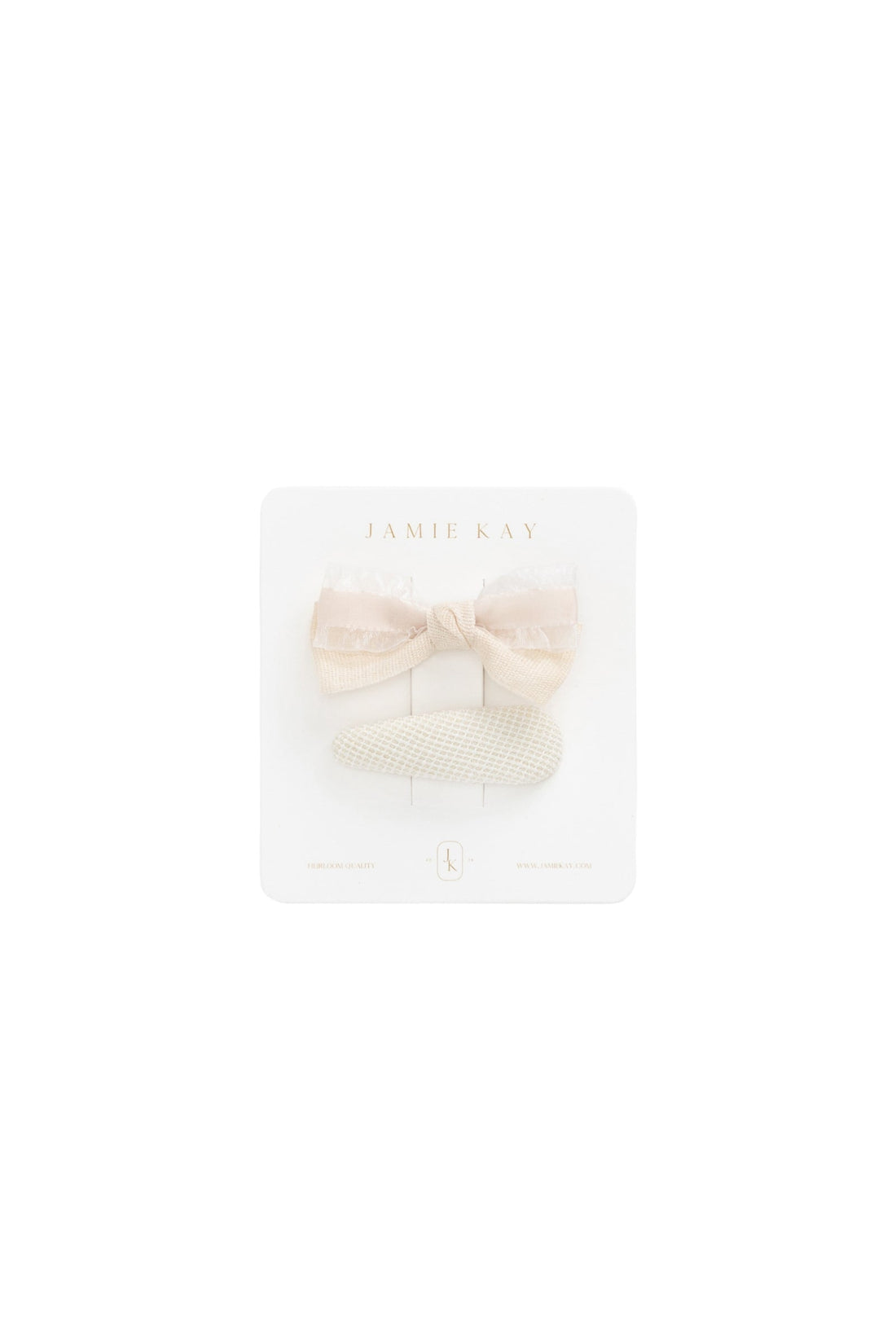 Lucie Hair Clip Set - White Swan Childrens Clip Set from Jamie Kay Australia