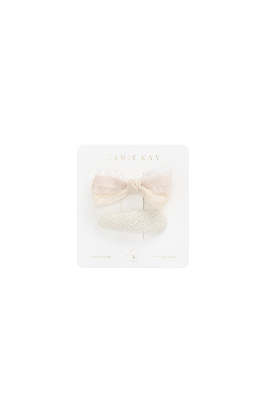 Lucie Hair Clip Set - White Swan Childrens Clip Set from Jamie Kay Australia