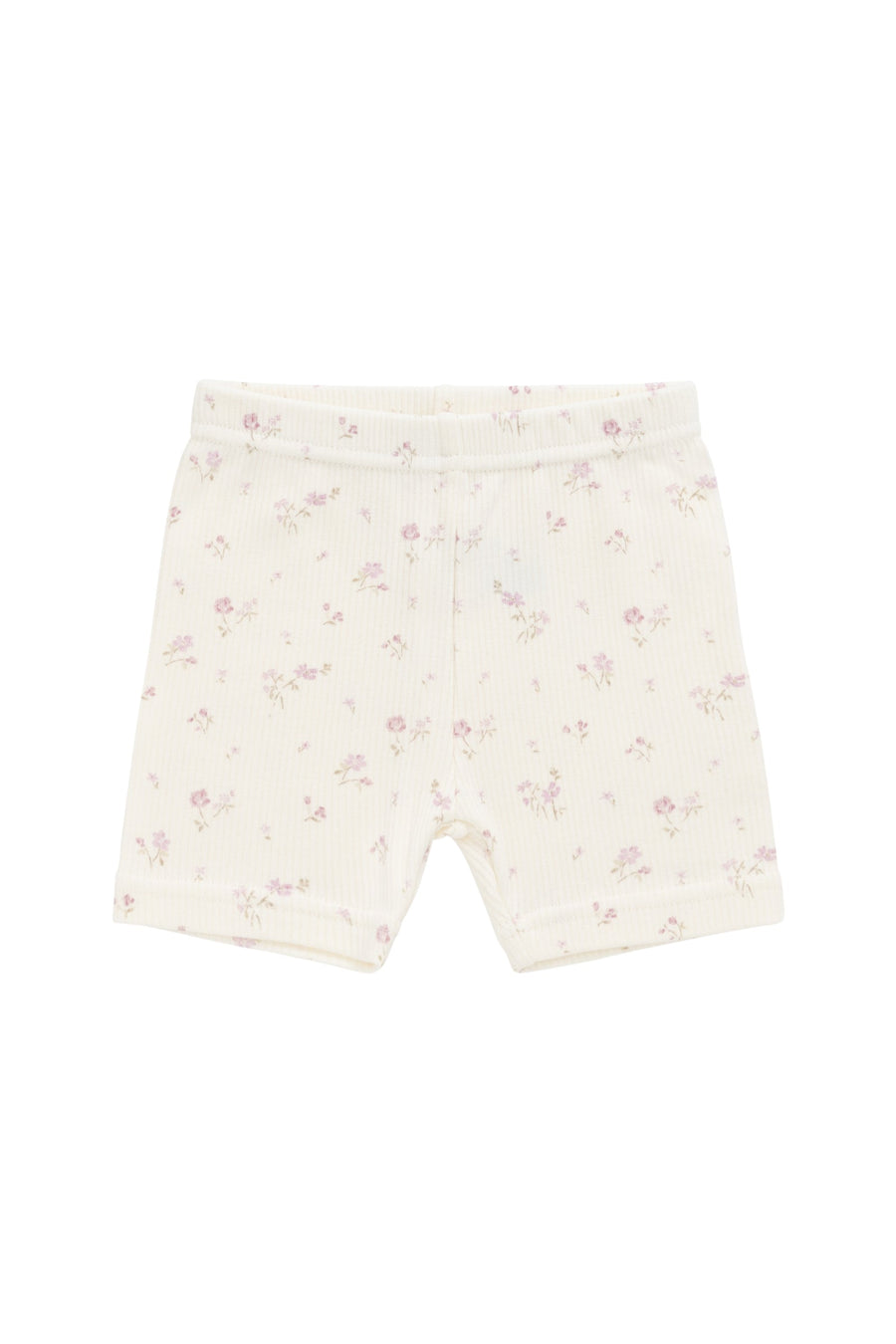 Organic Cotton Fine Rib Everyday Bike Short - Caroline Egret Childrens Short from Jamie Kay Australia