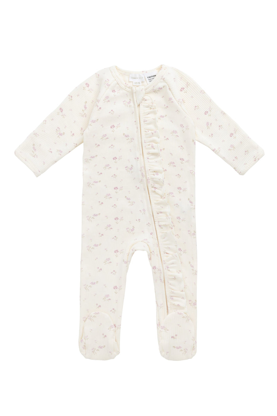 Organic Cotton Fine Rib Melanie Onepiece - Caroline Egret Childrens Onepiece from Jamie Kay Australia