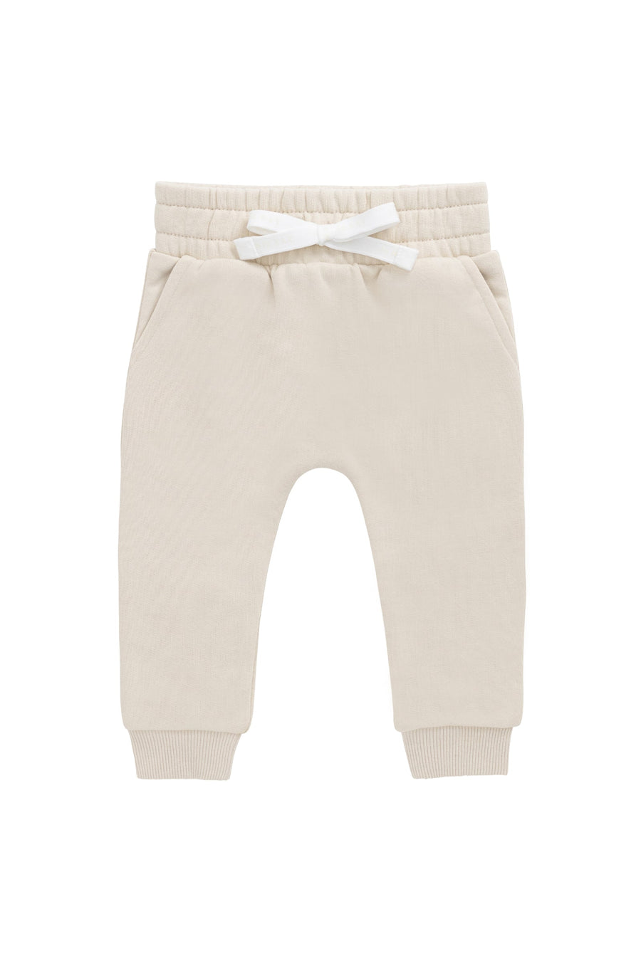 Organic Cotton Flynn Track Pant - Oat Childrens Sweatshirting from Jamie Kay Australia