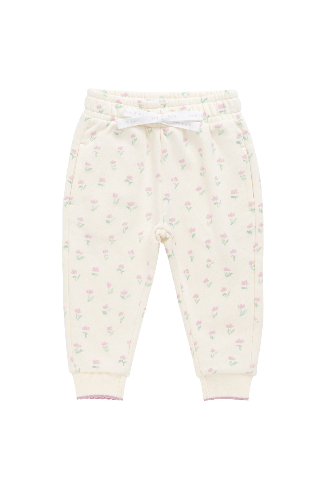 Organic Cotton Monroe Track Pant - Lila Pink Childrens Sweatshirting from Jamie Kay Australia