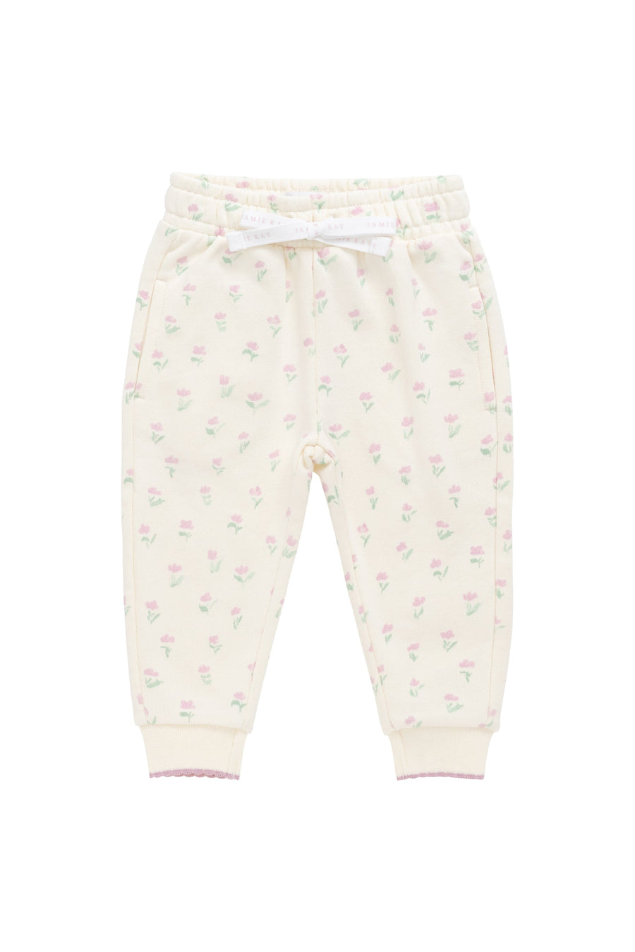 Organic Cotton Monroe Track Pant - Lila Pink Childrens Sweatshirting from Jamie Kay Australia
