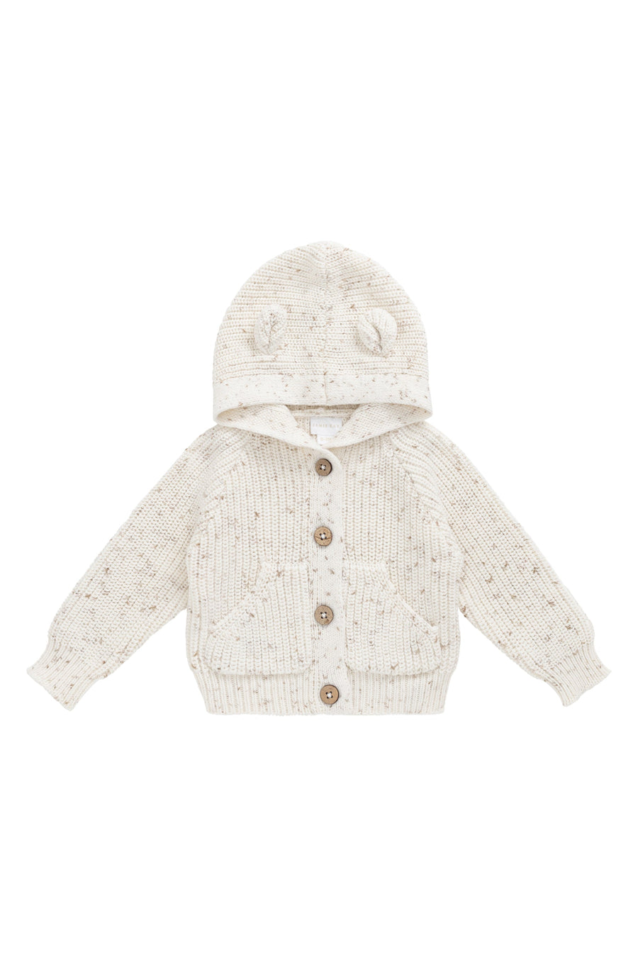 OG Bear Knit - Pistachio Fleck Childrens Cardigan from Jamie Kay Australia