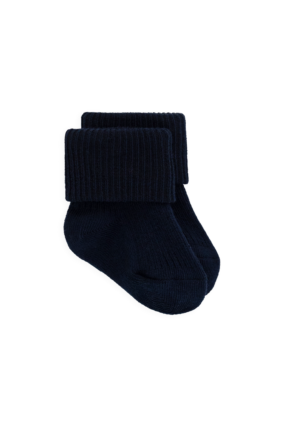 Classic Rib Sock - Navy Childrens Socks from Jamie Kay Australia
