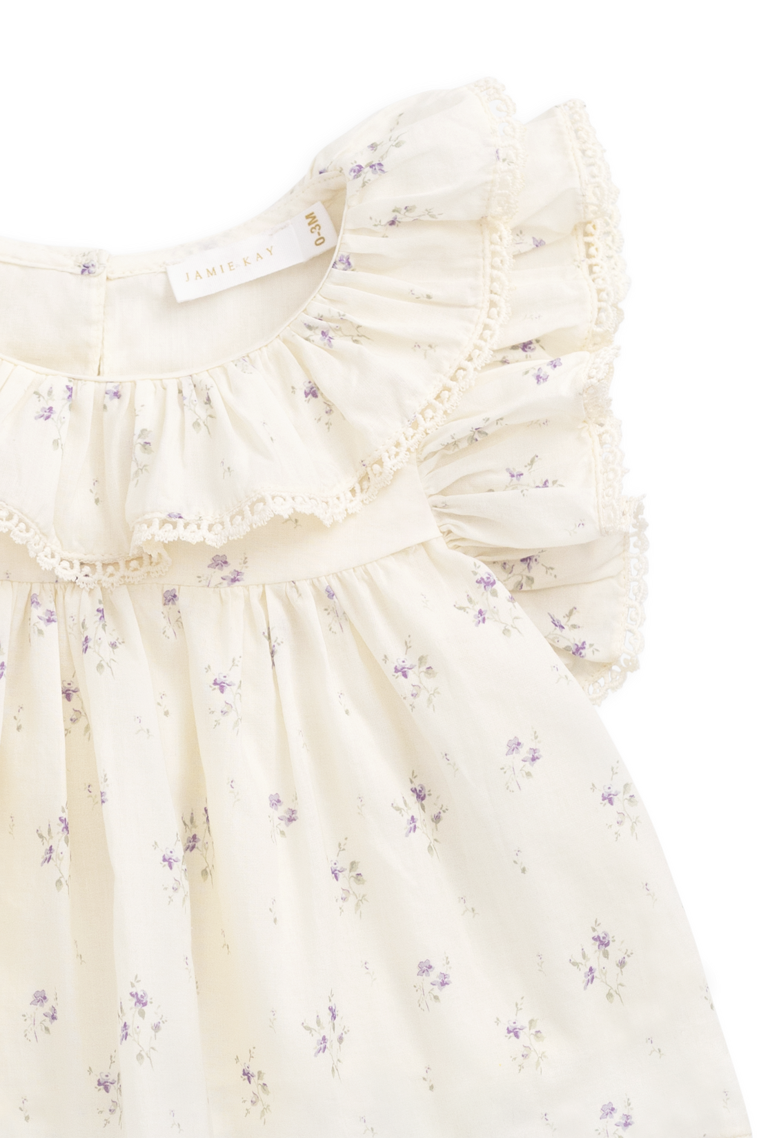 Organic Cotton Banks Blouse - Jade Floral Childrens Top from Jamie Kay Australia