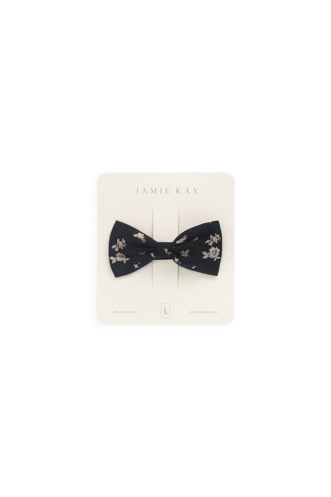 Organic Cotton Desiree Bow - Huguette Graphite Childrens Bow from Jamie Kay Australia