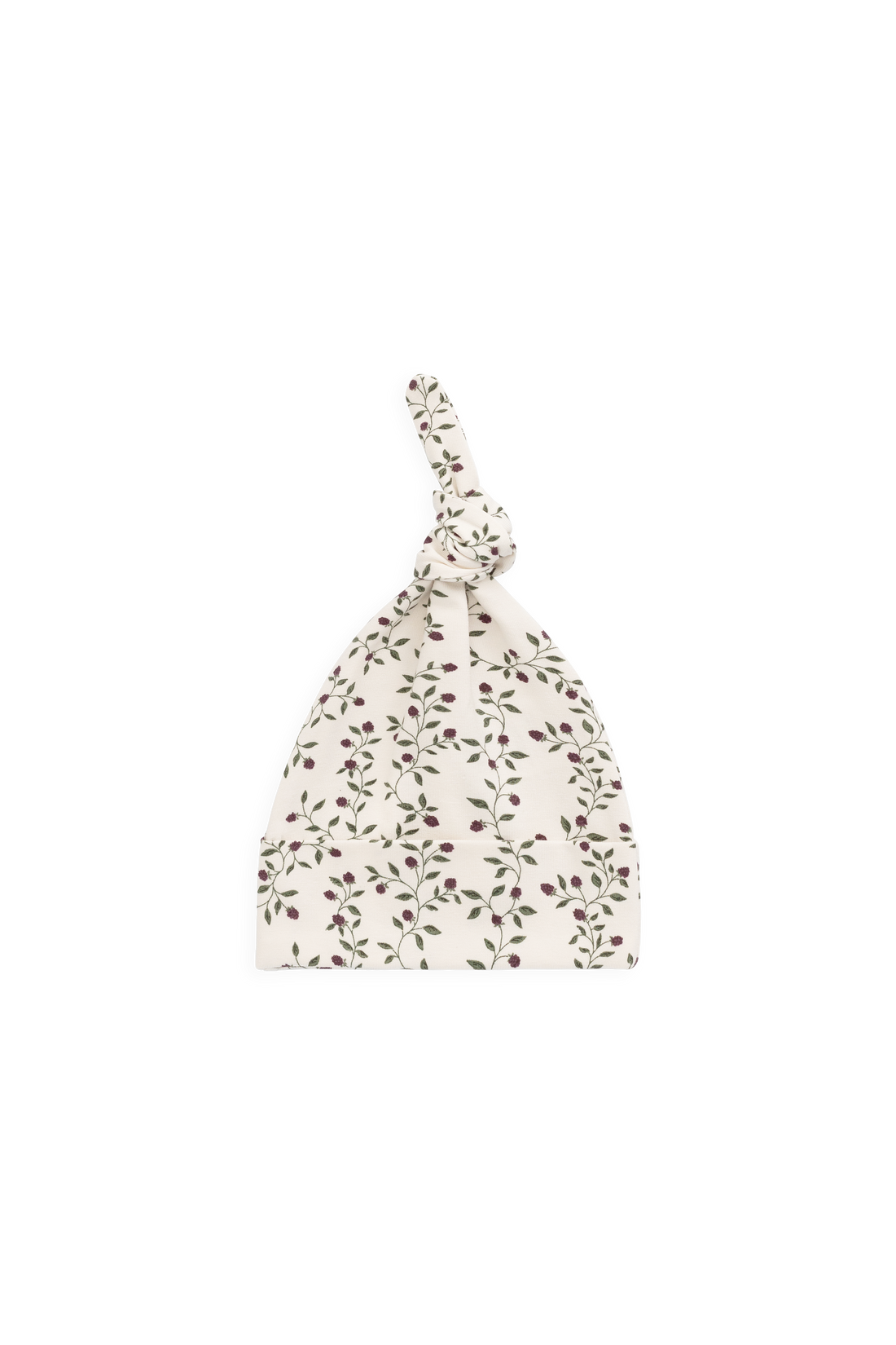 Organic Cotton Knot Beanie - Mulberries Childrens Beanie from Jamie Kay Australia