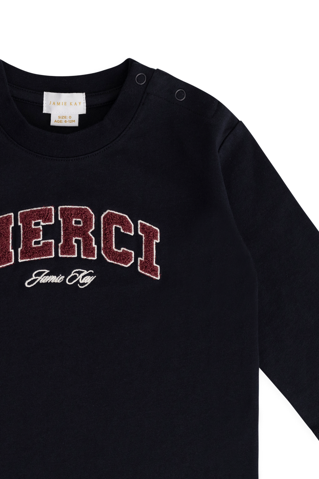 Organic Cotton Marshall Long Sleeve Top - Maritime Merci Childrens Top from Jamie Kay Australia